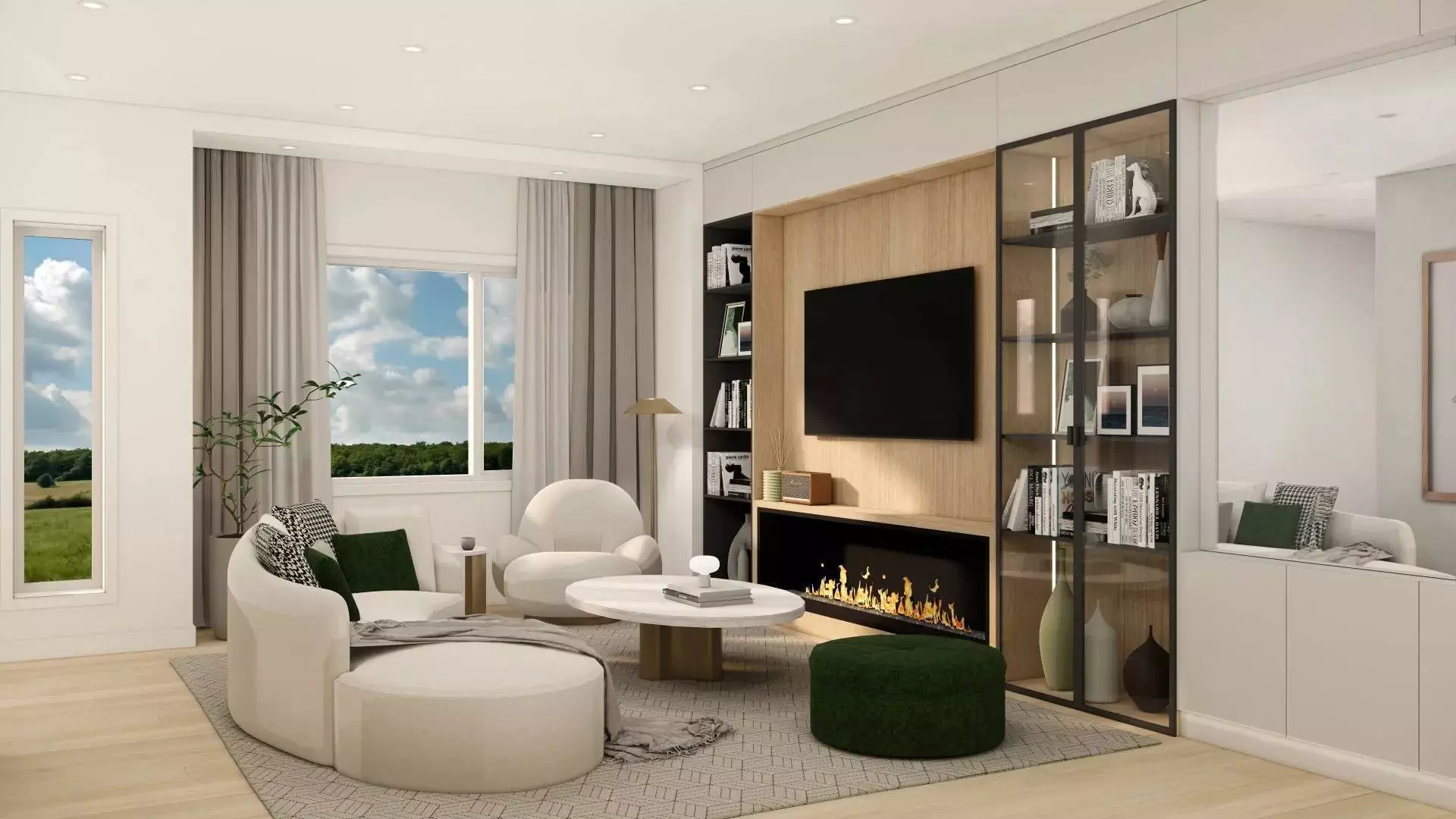 The Broadmoor Townhomes by Kei Development Living Room