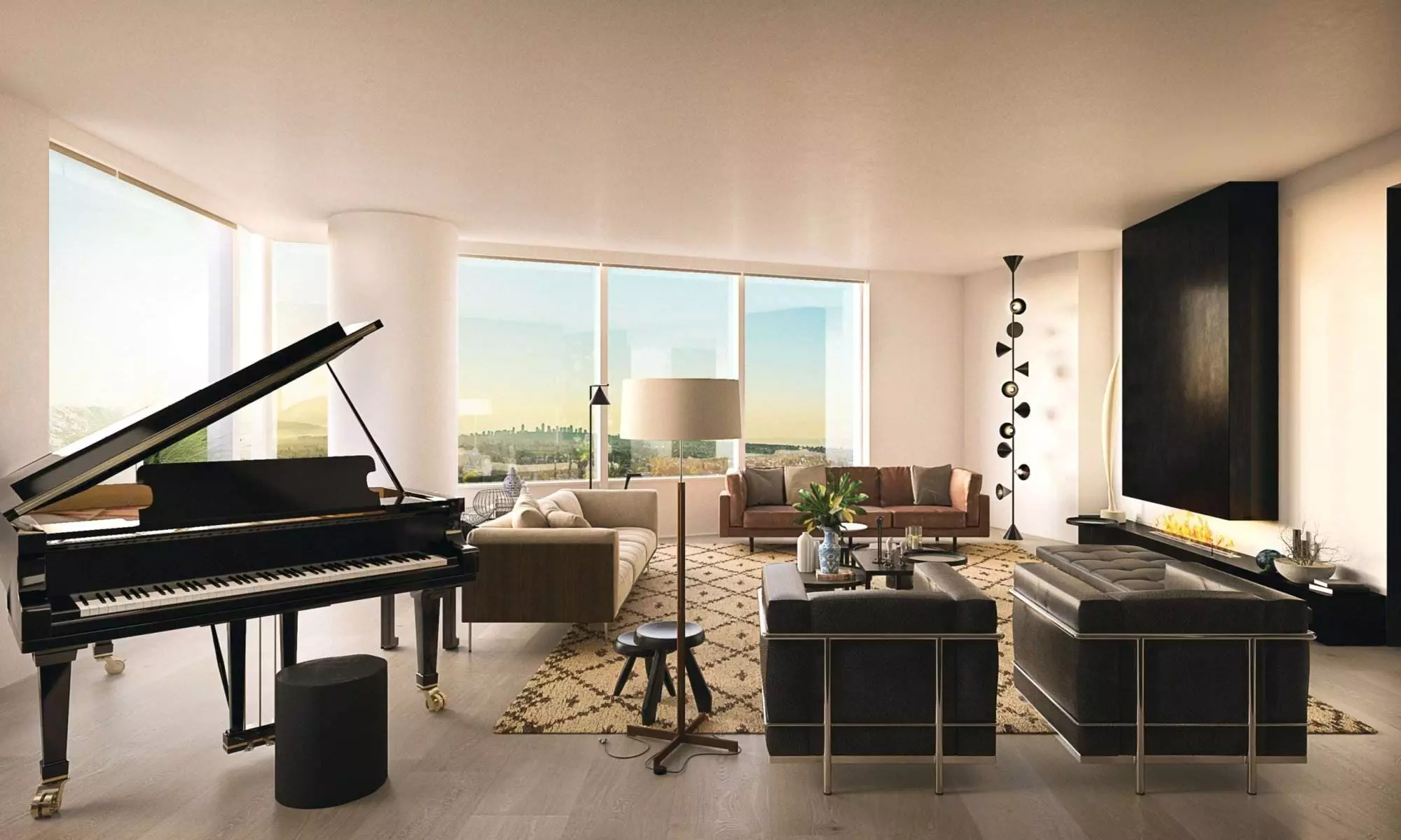 Piero Lissoni x Oakridge by Westbank & QuadReal Living Room
