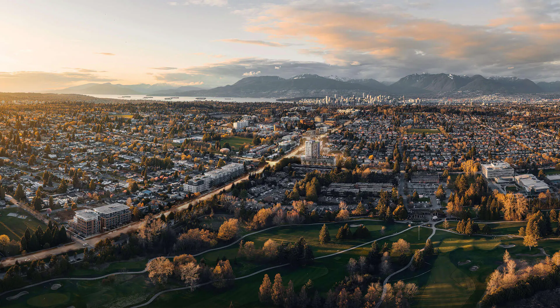 Latitude on Cambie by Transca Real Estate Development Aerial View